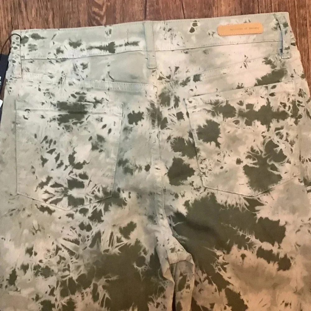 Articles of Society Women’s Sz 28 Camo Olive Green Skinny Jeans NWT - Picture 9 of 13